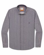 Foto de Camisa DB multirayas azul/blanco/burdeos regular fit