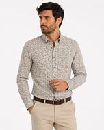 Foto de Camisa DB estampado hojas pequeñas verde/marrón regular fit
