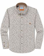 Foto de Camisa DB estampado hojas pequeñas verde/marrón regular fit