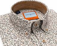 Foto de Camisa DB estampado hojas pequeñas verde/marrón regular fit