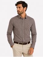Foto de Camisa DB estampado geométrico verde/marrón regular fit