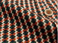 Foto de Camisa DB estampado geométrico verde/marrón regular fit