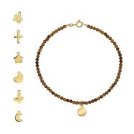 Foto de Pulsera Chic Ojo de tigre en oro amarillo 18kt 16cm