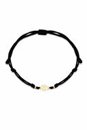 Foto de Pulsera 7 nudos Mano Hamsa nylon negro