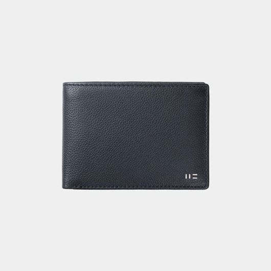 Foto de Cartera La Palma con monedero en piel de vacuno negro interior gris