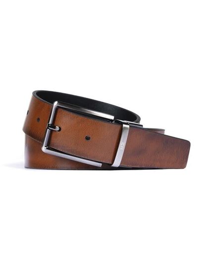 Foto de Cinturón reversible sin costuras marrón-negro
