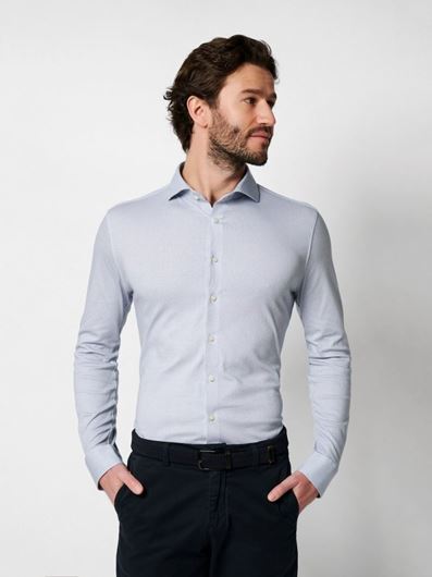Foto de Camisa Essential microdibujo tonos azules