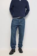 Foto de Pantalones vaqueros Relaxed Fit cierre cremallera y botón azul