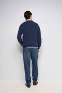 Foto de Pantalones vaqueros Relaxed Fit cierre cremallera y botón azul