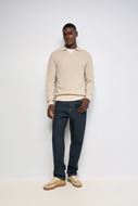 Foto de Jersey de punto cuello en V beige