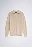 Foto de Jersey de punto cuello en V beige