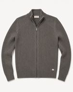 Foto de Jersey con cremallera y bolsillos en punto gris