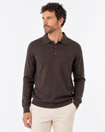 Foto de Polo de punto marrón chocolate