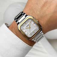 Foto de Reloj Quadrus de acero, plata, bicolor