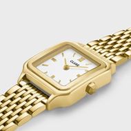 Foto de Reloj Gracieuse Petite de acero, blanco, color dorado