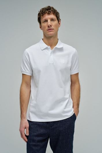 Foto de Polo clasico manga corta logo blanco