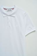 Foto de Polo clasico manga corta logo blanco