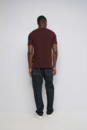 Foto de Camiseta con Textura Regular Fit cherry red