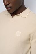 Foto de Polo manga corta en punto textura beige