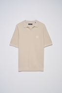 Foto de Polo manga corta en punto textura beige