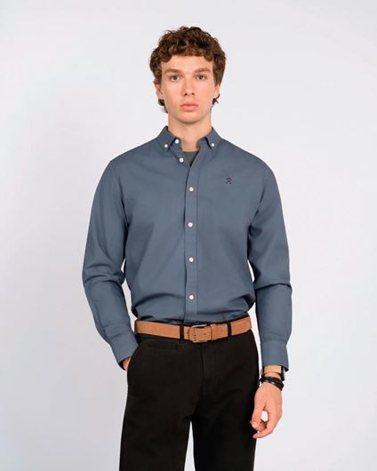 Foto de Camisa estuctura Veneto azul lavado