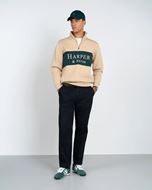 Foto de Sudadera half zipper Maryland arena y verde