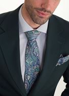 Foto de Traje Slim Fit liso verde botella