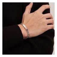 Foto de Pulsera acero con placa 6mm