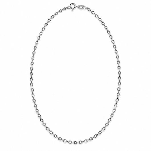 Foto de Cadena forzada oro blanco 18k de 50cm