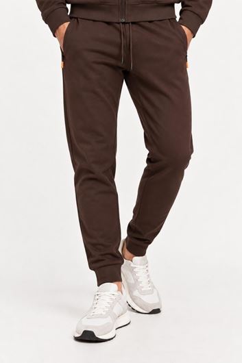 Picture of Pantalón jogger en punto marron chocolate 