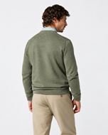 Foto de Jersey algodon cuello redondo verde caqui