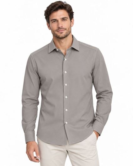 Foto de Camisa DB tejido Fly piqué en color gris priedra