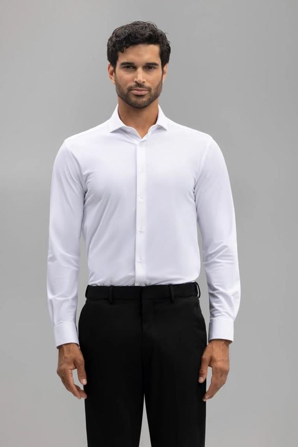 Foto de Camisa de vestir Slim Fit water repellent blanco