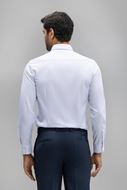 Foto de Camisa de vestir Slim Fit water repellent milrayas blanco/azul