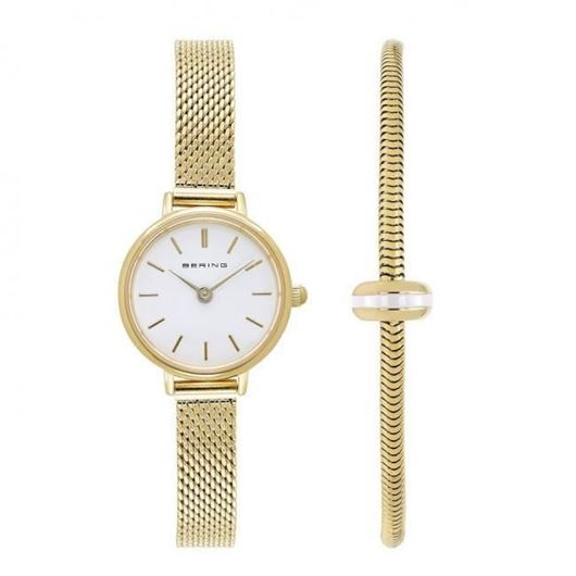 Foto de Set reloj baño oro classic 22mm y pulsera acero baño oro