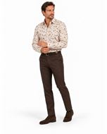 Foto de Camisa algodón estampado hojas 