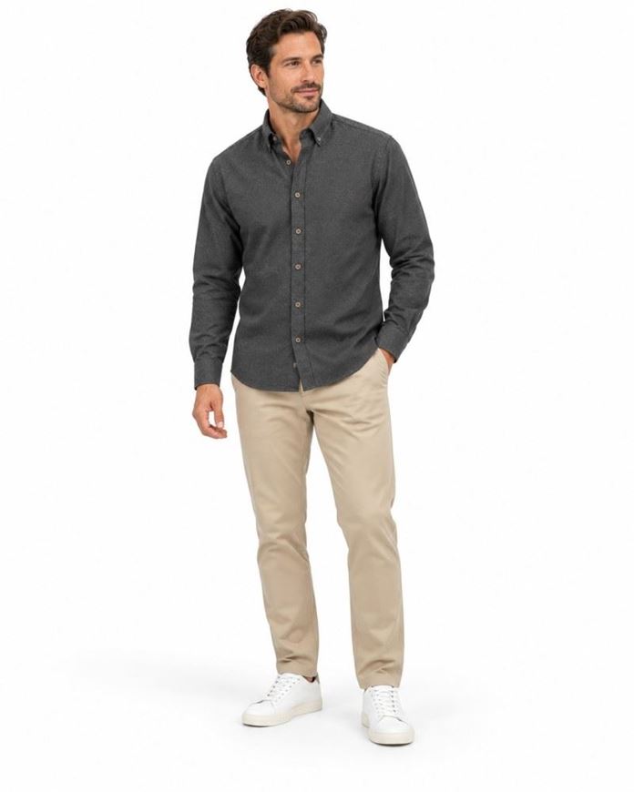 Foto de Camisa algodón cálido en color gris marengo